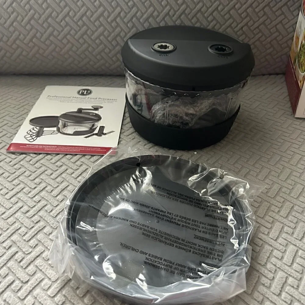 Progressive PL8 Professional 3 Cup MANUAL Food Processor BLACK New